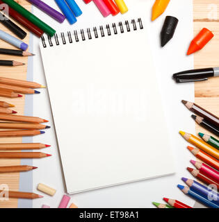 Zeichnung Materialien Stockfoto