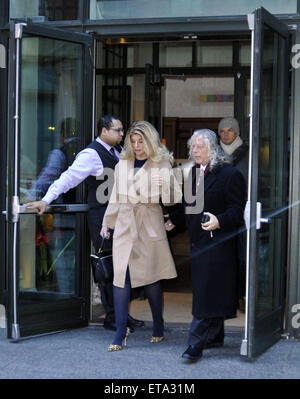 Kirstie Alley verlassen ihr Hotel Featuring: Kirstie Alley wo: Manhattan, New York, USA bei: Kredit-8. Januar 2015: TNYF/WENN.com Stockfoto