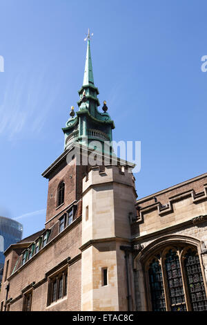 All Hallows-by-the-Tower, Bayward Street, City of London. Stockfoto