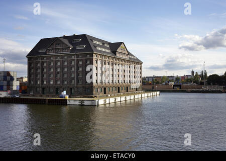 Berlin, Deutschland, BEHALA Lagergebaeude im Westhafen Stockfoto