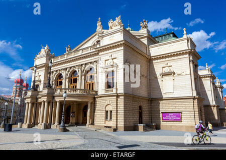 Josef Kajetan Tyl Theater (1902) Altstadt, Pilsen, Pilsen Theater Tschechien, Europa Stockfoto