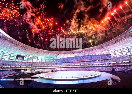 Baku, Aserbaidschan. 12. Juni 2015. Die Eröffnungsfeier der Baku 2015 1. Europäischen Spiele in Aserbaidschan am 12. Juni 2015. Bildnachweis: CTK/Alamy Live-Nachrichten Stockfoto