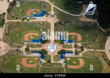 Coppell, Texas - Baseball-Felder in einem Stadtpark. Stockfoto