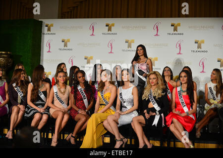 Telemundo stellt Miss Universe Teilnehmer aus Lateinamerika und Spanien mit: Teilnehmer wo: Doral, Florida, Vereinigte Staaten wann: 12. Januar 2015 Credit: Johnny Louis/WENN.com Stockfoto