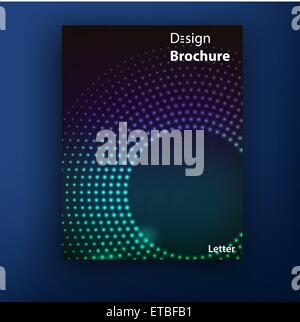 Vektor Broschüre Broschüre Cover Design Vorlagen-Sammlung A4 Stock Vektor