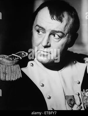 Rod Steiger, am Set des Films "Waterloo", 1970 Stockfoto