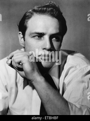 Schauspieler Marlon Brando, Porträt, um 1950 Stockfoto