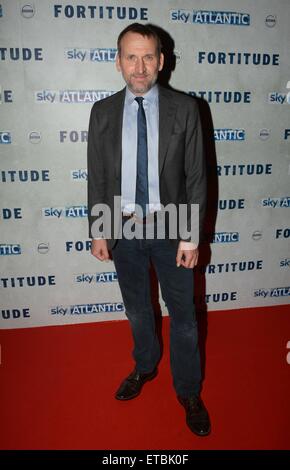 Schauspieler Christopher Eccleston & Luke Treadaway im Dublin-Premiere von Sky Atlantic "Stärke" im Mansion House, Dublin, Irland. 15.01.2015. mit: Christopher Eccleston Where: Dublin, Irland bei: 15. Januar 2015 Credit: WENN.com Stockfoto