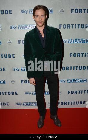 Schauspieler Christopher Eccleston & Luke Treadaway im Dublin-Premiere von Sky Atlantic "Stärke" im Mansion House, Dublin, Irland. 15.01.2015. Mitwirkende: Luke Treadaway Where: Dublin, Irland bei: 15. Januar 2015 Credit: WENN.com Stockfoto