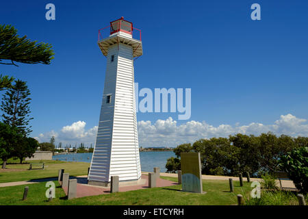 Alten Cleveland Point Lighthouse, Queensland, Australien Stockfoto