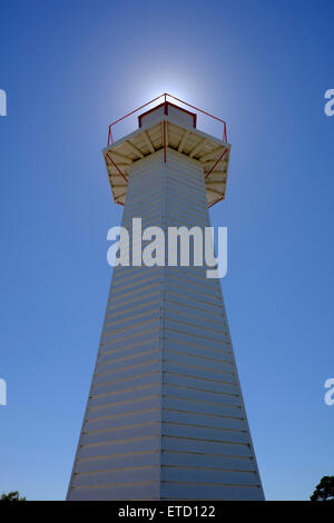 Alten Cleveland Point Lighthouse, Queensland, Australien Stockfoto