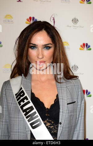 Miss Universe 2015 Presse Festmahl am Miami International Crown Plaza Hotel Featuring: Miss Irland wo: Miami, Florida, USA bei: Kredit-20. Januar 2015: JLN Photography/WENN.com Stockfoto