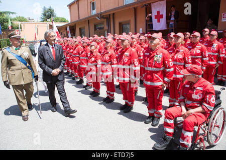 Militärparade für italienische Republik feiern Stockfoto