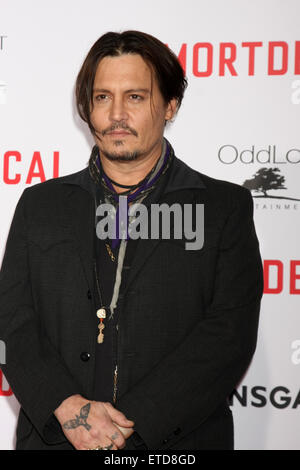 Los Angeles Premiere von "Mortdecai" anlässlich der TCL Chinese Theater - Red Carpet Ankünfte mit: Johnny Depp Where: Los Angeles, California, Vereinigte Staaten von Amerika bei: Kredit-21. Januar 2015: Nicky Nelson/WENN.com Stockfoto