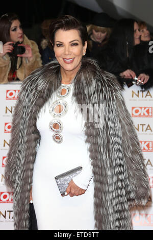 National Television Awards (NTA) 2015 statt in der O2 - Ankünfte Featuring: Kris Jenner wo: London, Vereinigtes Königreich bei: Kredit-21. Januar 2015: Lia Toby/WENN.com Stockfoto