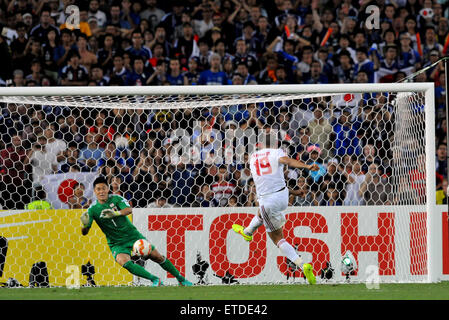 Vereinigte Arabische Emirites hat Japan im Viertelfinale der asiatischen Fußball-Meisterschaft mit geschlagen: Ismail Ahmed Where: Sydney, Australien bei: 23. Januar 2015 Credit: WENN.com Stockfoto