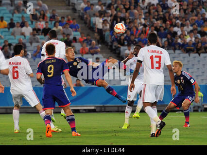 Vereinigte Arabische Emirites hat Japan im Viertelfinale der asiatischen Fußball-Meisterschaft mit geschlagen: Keisuke Honda wo: Sydney, Australien bei: 23. Januar 2015 Credit: WENN.com Stockfoto