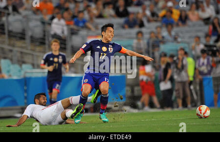 Vereinigte Arabische Emirites hat Japan im Viertelfinale der asiatischen Fußball-Meisterschaft mit geschlagen: Makoto Hasebe wo: Sydney, Australien bei: 23. Januar 2015 Credit: WENN.com Stockfoto