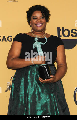 21. ordentliche SAG Awards - Presse-Lounge am Schrein Auditorium mit: Adrienne C. Moore wo: Los Angeles, California, Vereinigte Staaten von Amerika bei: Kredit-25. Januar 2015: FayesVision/WENN.com Stockfoto