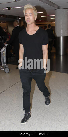 Blogger Jared Eng kommt am Los Angeles International Airport (LAX) Featuring: Jared Eng Where: Los Angeles, California, Vereinigte Staaten von Amerika bei: 26. Januar 2015 Credit: WENN.com Stockfoto