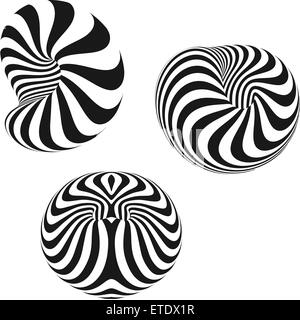 Reihe von abstrakten 3d vector Icons solche Embleme. Abstrakte geometrische Form. Reihe von abstrakten 3d vector Icons solche Embleme. Stock Vektor