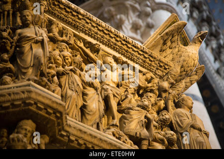 Innenraum der Kathedrale von Siena in der Toskana, Italien Stockfoto