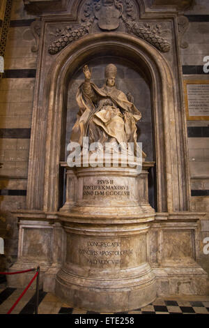 Innenraum der Kathedrale von Siena in der Toskana, Italien Stockfoto