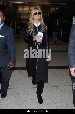 Heidi Klum fährt vom Los Angeles International Airport (LAX) Featuring: Heidi Klum Where: Los Angeles, California, Vereinigte Staaten von Amerika bei: 30. Januar 2015 Credit: WENN.com Stockfoto