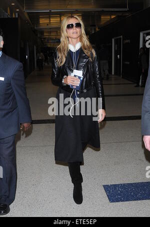 Heidi Klum fährt vom Los Angeles International Airport (LAX) Featuring: Heidi Klum Where: Los Angeles, California, Vereinigte Staaten von Amerika bei: 30. Januar 2015 Credit: WENN.com Stockfoto