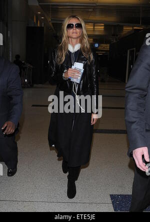 Heidi Klum fährt vom Los Angeles International Airport (LAX) Featuring: Heidi Klum Where: Los Angeles, California, Vereinigte Staaten von Amerika bei: 30. Januar 2015 Credit: WENN.com Stockfoto