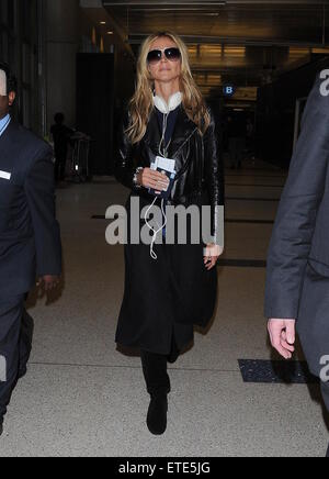 Heidi Klum fährt vom Los Angeles International Airport (LAX) Featuring: Heidi Klum Where: Los Angeles, California, Vereinigte Staaten von Amerika bei: 30. Januar 2015 Credit: WENN.com Stockfoto