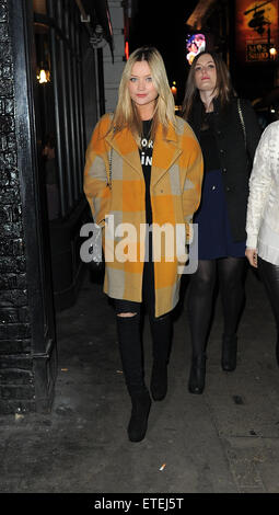 Prominente besuchen Zara Martin Party im Restaurant La Bodega Negra mit Soho: Laura Whitmore Where: London, Vereinigtes Königreich bei: 4. Februar 2015 Credit: WENN.com Stockfoto