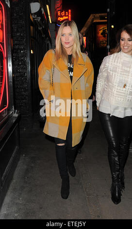 Prominente besuchen Zara Martin Party im Restaurant La Bodega Negra mit Soho: Laura Whitmore Where: London, Vereinigtes Königreich bei: 4. Februar 2015 Credit: WENN.com Stockfoto