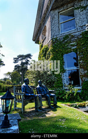 Das privat geführte Priory Bay Hotel ist ein architektonisches Vermächtnis von mehr als 700 Jahren. Es ist an der Ostküste der Isle Of Wight. Stockfoto