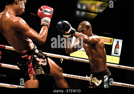 Muay Thai in Thailand Boxstadion kämpfen Stockfoto