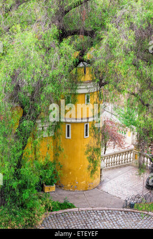 Cerro Santa Lucia Park, Ort der Gründung von Santiago de Chile Stockfoto