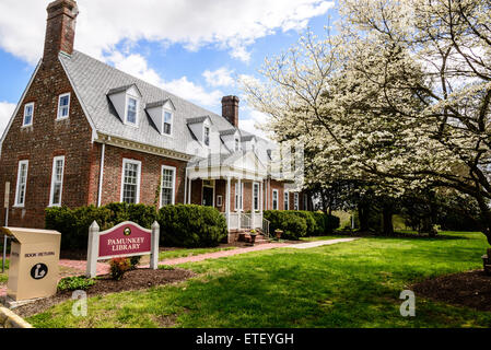 Pamunkey Regional Library, 7527 Bibliothek Drive, Hannover, Virginia Stockfoto