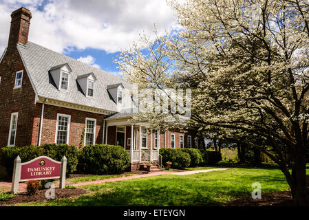 Pamunkey Regional Library, 7527 Bibliothek Drive, Hannover, Virginia Stockfoto