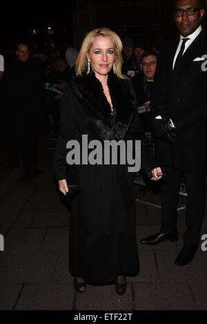 Pre-BAFTA Abendessen im Annabelle ist von Charles Finch und Chanel mit gehostet: Gillian Anderson wo: London, Vereinigtes Königreich bei: Kredit-7. Februar 2015: Daniel Deme/WENN.com Stockfoto