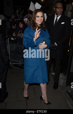 Pre-BAFTA Abendessen im Annabelle ist von Charles Finch und Chanel mit gehostet: Hayley Atwell wo: London, Vereinigtes Königreich bei: Kredit-7. Februar 2015: Daniel Deme/WENN.com Stockfoto