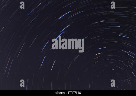 Sternspur Foto mit Blick auf die North Star in Buffalo, New York. Stockfoto