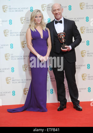 EE British Academy Film Awards (BAFTA) drücken Sie am Royal Opera House - Zimmer mit: Reese Witherspoon, JK Simmons wo: London, Vereinigtes Königreich bei: 8. Februar 2015 Credit: WENN.com Stockfoto