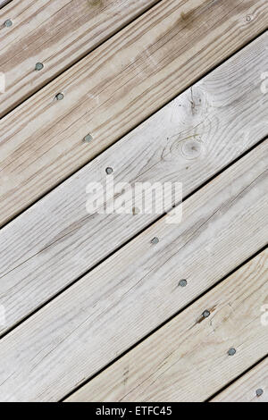 Nahaufnahme von Holzplatten Stockfoto