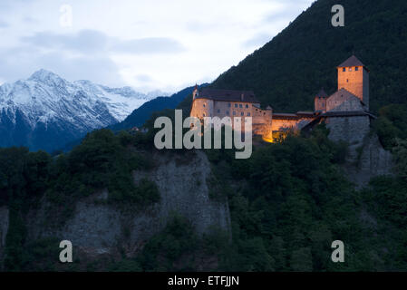 Schloss Tirol, Stammburg der Grafen von Tirol, heute Südtiroler Museum für Kultur und Provincial Geschichte Stockfoto