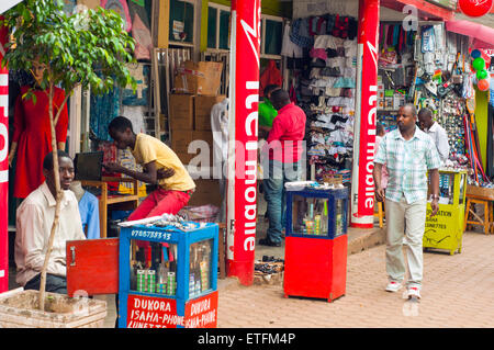 Straßenszene, KN 2 Street, "Zentrale Ville", CBD, Kigali, Ruanda Stockfoto