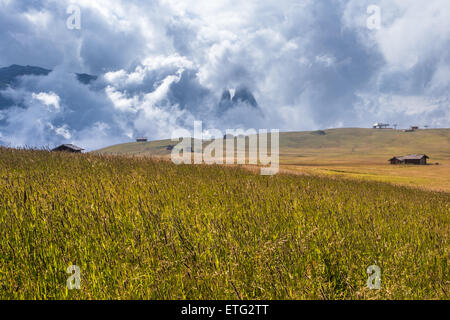 Mount Schlern in den Dolomiten Stockfoto