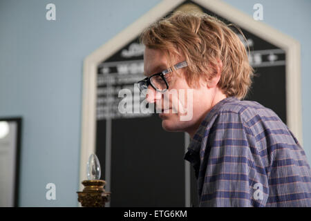 Dublin, Irland. 13. Juni 2015. Schriftsteller Patrick DeWitt anlässlich der Buchausstellung Dalkey, Dalkey Dorf, Dublin, Irland, Samstag, 13. Juni 2015 Credit: Doreen Kennedy/Alamy Live News Stockfoto