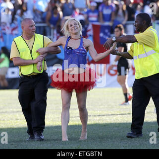 HSBC Sevens World Series USA Sevens Tag 3 Final Cup Spiel, 3. und 4. Platz Spiel im Sam Boyd Stadium Las Vegas mit: Atmosphäre wo: Las Vegas, Nevada, Vereinigte Staaten, wann: 15. Februar 2015 Kredit: Judy Eddy/WENN.com Stockfoto