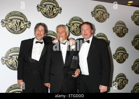 2015 American Society of Cinematographers Award mit: Matthew Leonetti, Peter Farrelly, Bobby Farrelly wo: Century City, Kalifornien, Vereinigte Staaten bei: Kredit-16. Februar 2015: Nicky Nelson/WENN.com Stockfoto