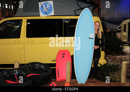 Caravan, Camping und Wohnmobil-Show mit: Melodie König wo: Birmingham, Vereinigtes Königreich bei: Kredit-17. Februar 2015: Anthony Stanley/WENN.com Stockfoto